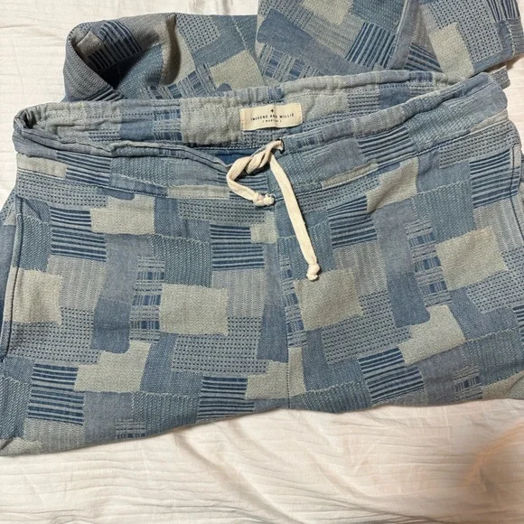 Blue Patchwork pants - Picture 2 of 4